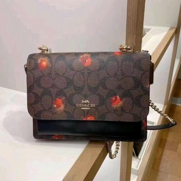 Coach Klare Crossbody In Signature Canvas With Pop Floral Print Multi C5797 - Picture 1 of 6